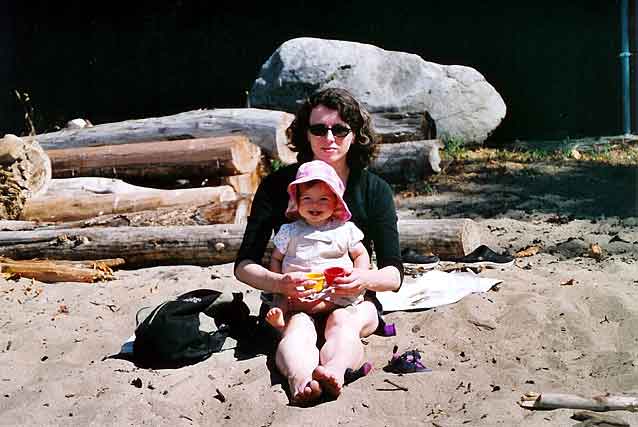 Relaxing on Third Beach