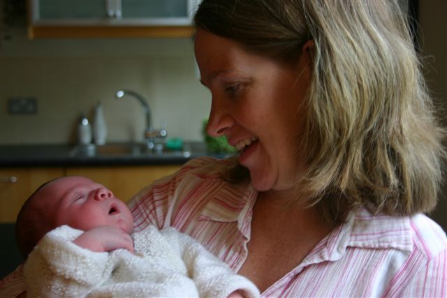 Louise McMeeking holding Nate