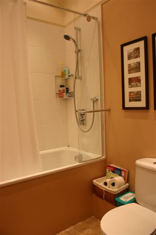 Completed shower