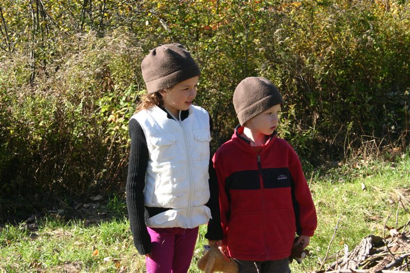 Anna and Nate on a sunny, cold fall day